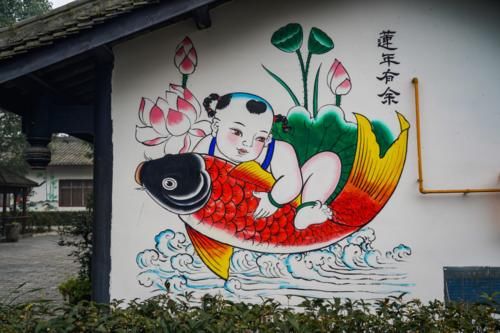 四川一个4A级文化旅游村，充满浓浓的年味，没有门票距成都73公里