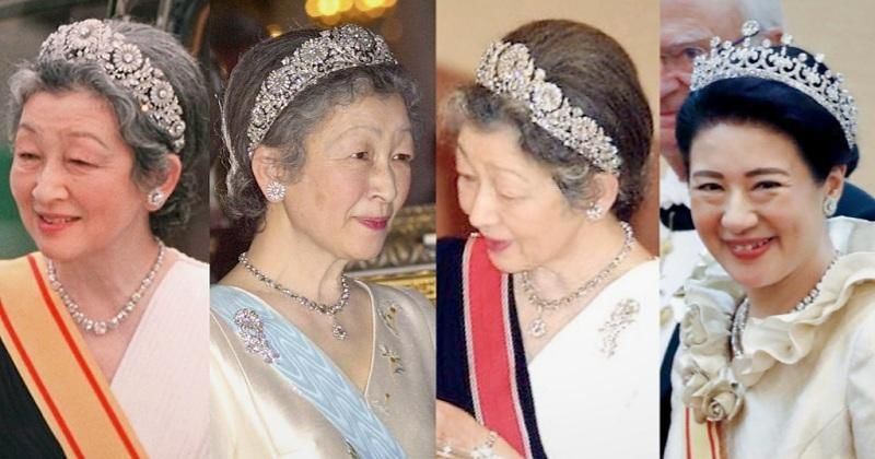 皇后|这套首饰是日本皇室的象征，只有皇后能佩戴，雅子至今才戴过耳钉
