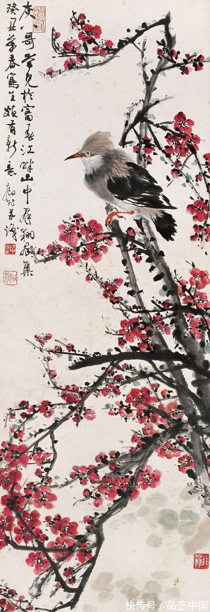 中国画&陆抑非：出色的大写意花鸟画家多半是书法家，大写意画是写出来的，不是画出来的