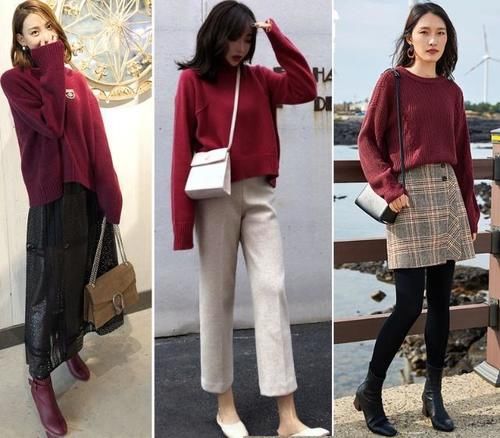 肤色 毛衣的时尚穿搭,让你提升穿衣质感和气质,你还差哪款