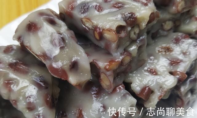 红豆糯米糕的简单做法，软糯香甜，营养好吃，老少皆宜的家中美食