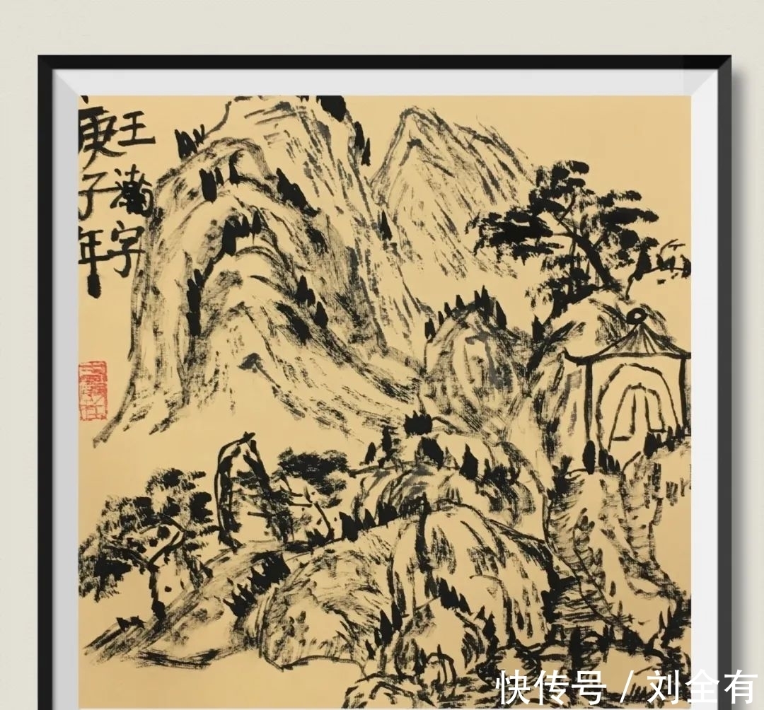 雄伟|快来看,用焦墨来表现北方山石的苍劲与雄伟,真是太震撼了