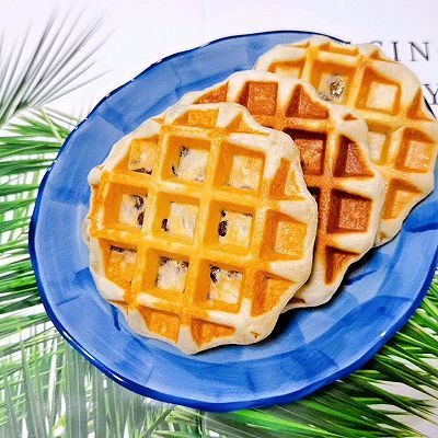 芝士红豆华夫饼