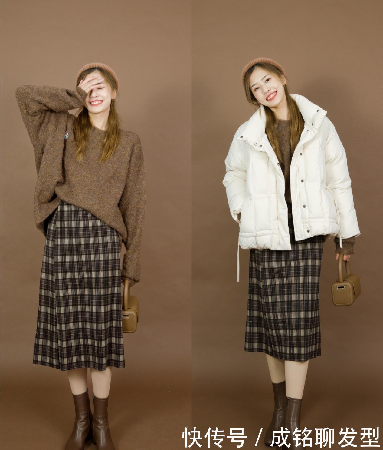 学会|冬天穿裙子也很美,选对款式学会冬装搭配,保暖时尚又显贵气