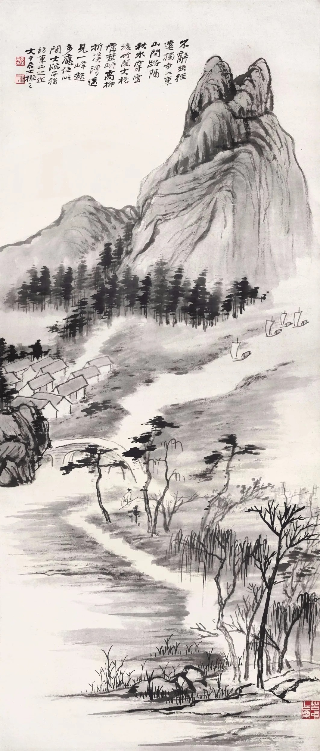 齐白石#看完这些作品,你就知道为什么备受争议的张大千画作能卖出天价