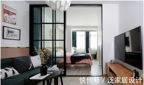 收纳|50㎡手枪型户型改造，秒变两室一厅，每个功能区都清爽宜人
