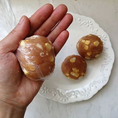 燕麦片|流心芝士玉米鸡肉燕麦球