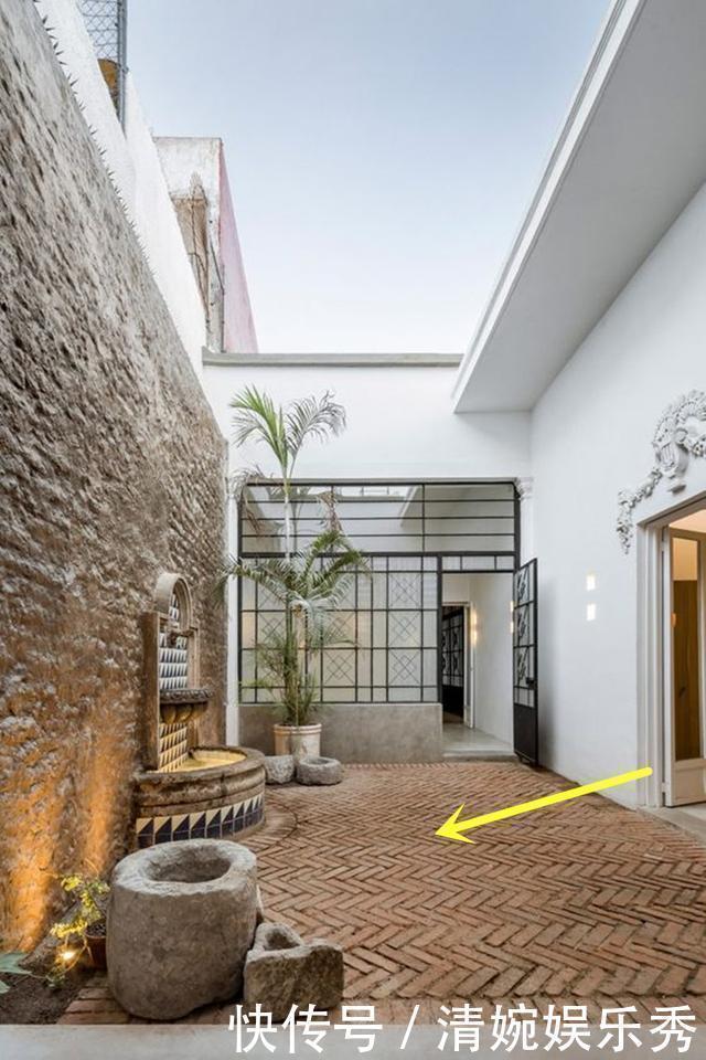 红砖|农村院子水泥地实在太丑了,我家用红砖斜着铺,越用越久还看不腻