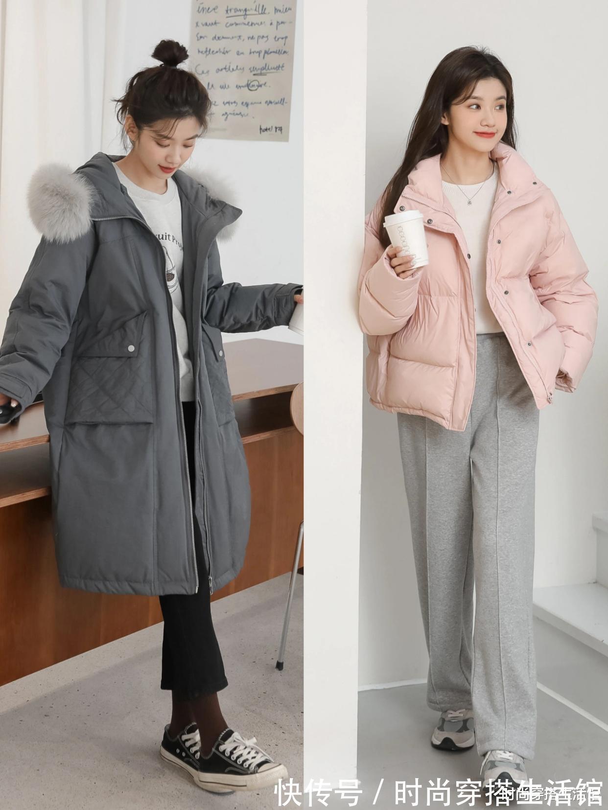 裤型 今年流行的是“加绒裤”,时髦舒适又高级,搭大衣、羽绒服都好看