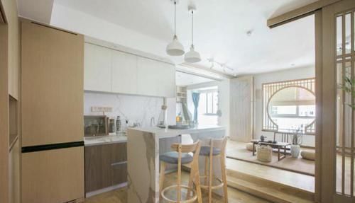 原木|75㎡小两居,爆改经典日式风,砸掉两堵墙多出一间多功能房!