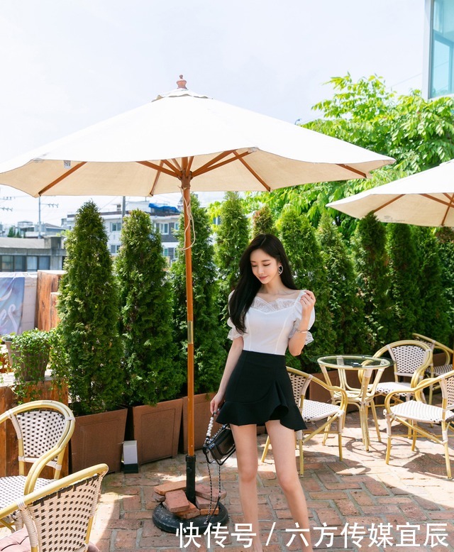 时尚|孙允珠时尚穿搭鸥鹭轻笼雪纺小洋裙,尽显小女人的可爱伊人