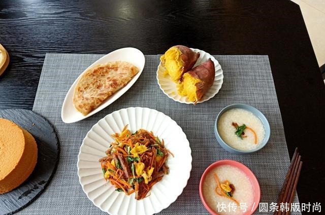 分量|晒晒夫妻俩的轻食早餐,分量少还一人一半,网友老两口也浪漫