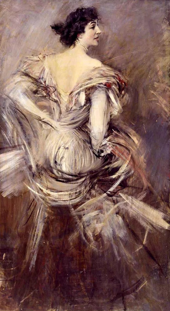 博尔迪尼$意大利画家博尔迪尼笔下的女子,女人味十足