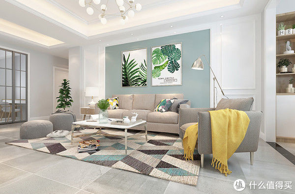 主卧室|187平米的北欧风，简单的线条造型、纯色的墙面、原木韵味有品位