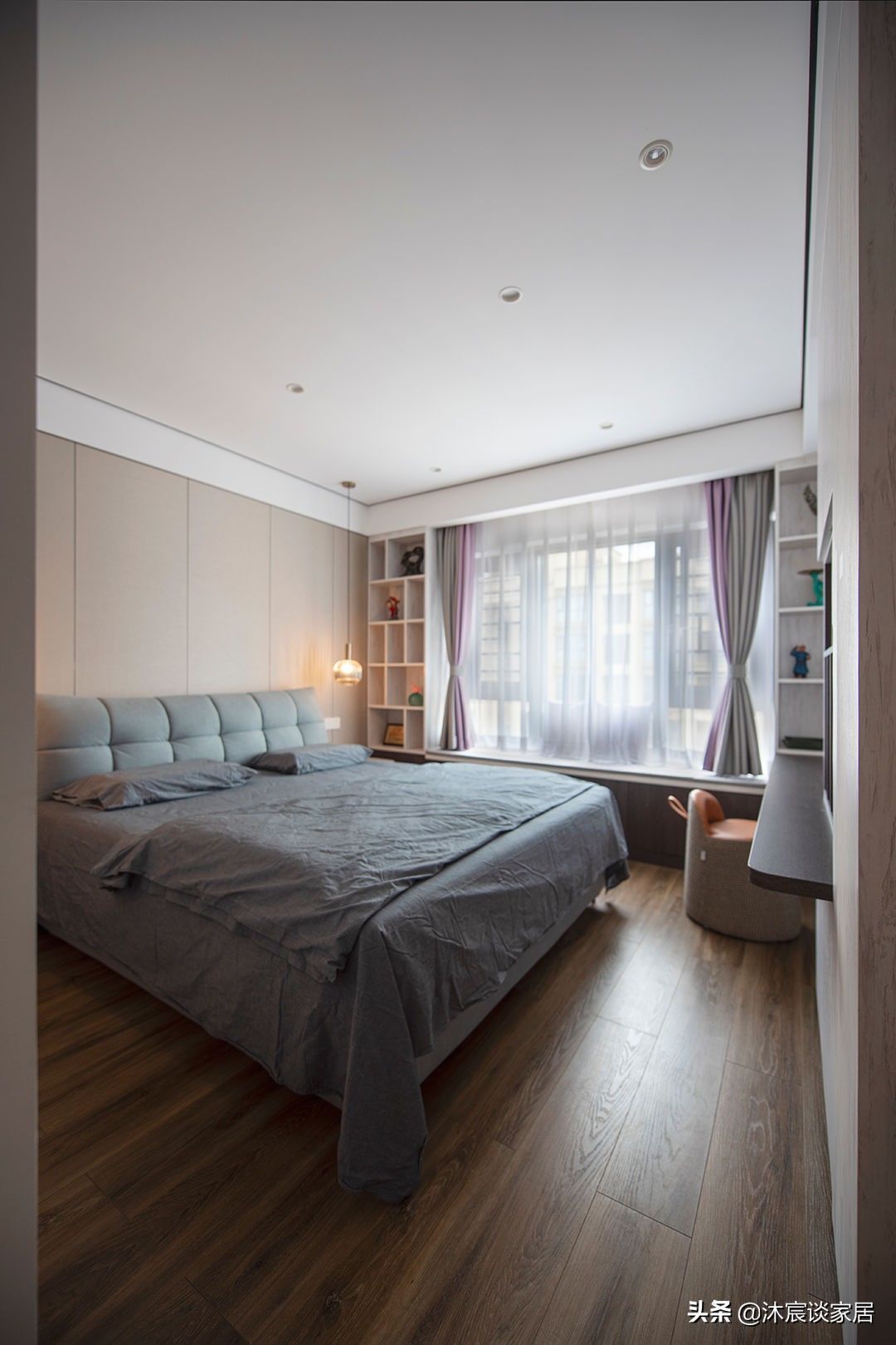 过道|灰色地砖+暗藏踢脚线，真的是好看又好打理，我下次装修也要这样