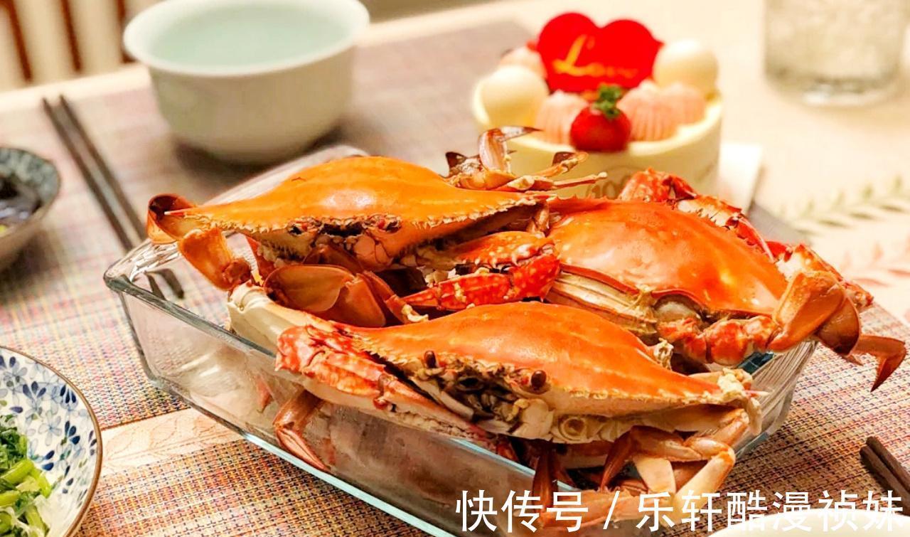 大闸蟹|蒸梭子蟹总是掉腿那是蒸法错了！教你3个技巧，鲜嫩多汁不掉腿