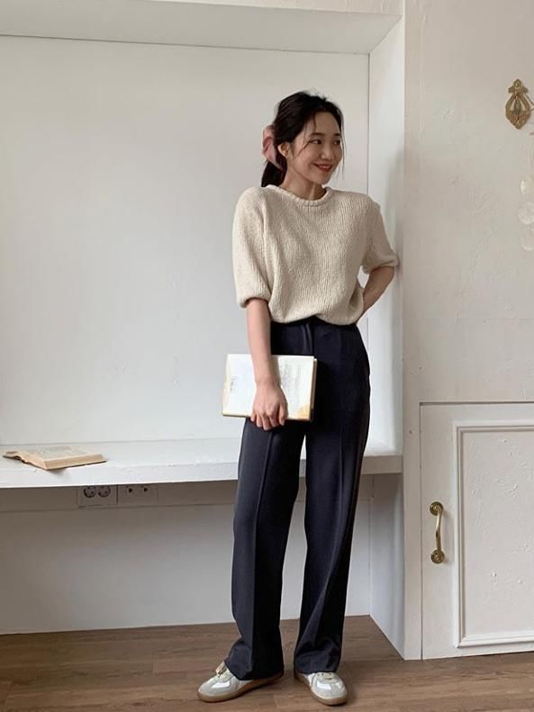 “阔腿裤”输惨了会藏肉的“云朵裤”也太显瘦了吧