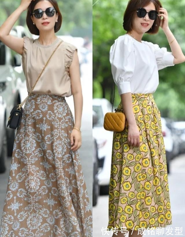 蕾丝|50岁女人别总穿长裤,试试减龄时尚的半身裙,美出优雅美得高级
