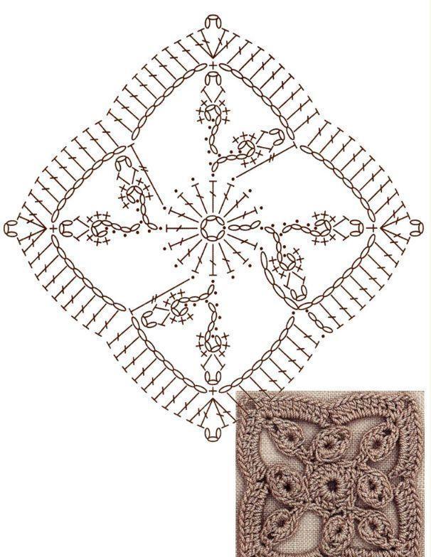 55款钩编平面花片图解,各个形状都有,以后钩什么都可以!收藏