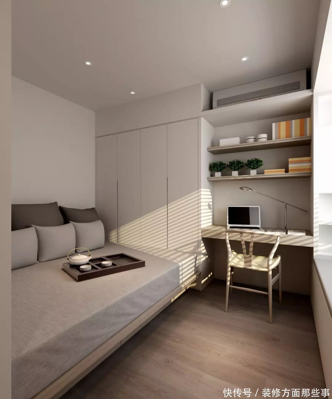 装修|72㎡简约小户型装修,客餐厅整体柜设计绝了!