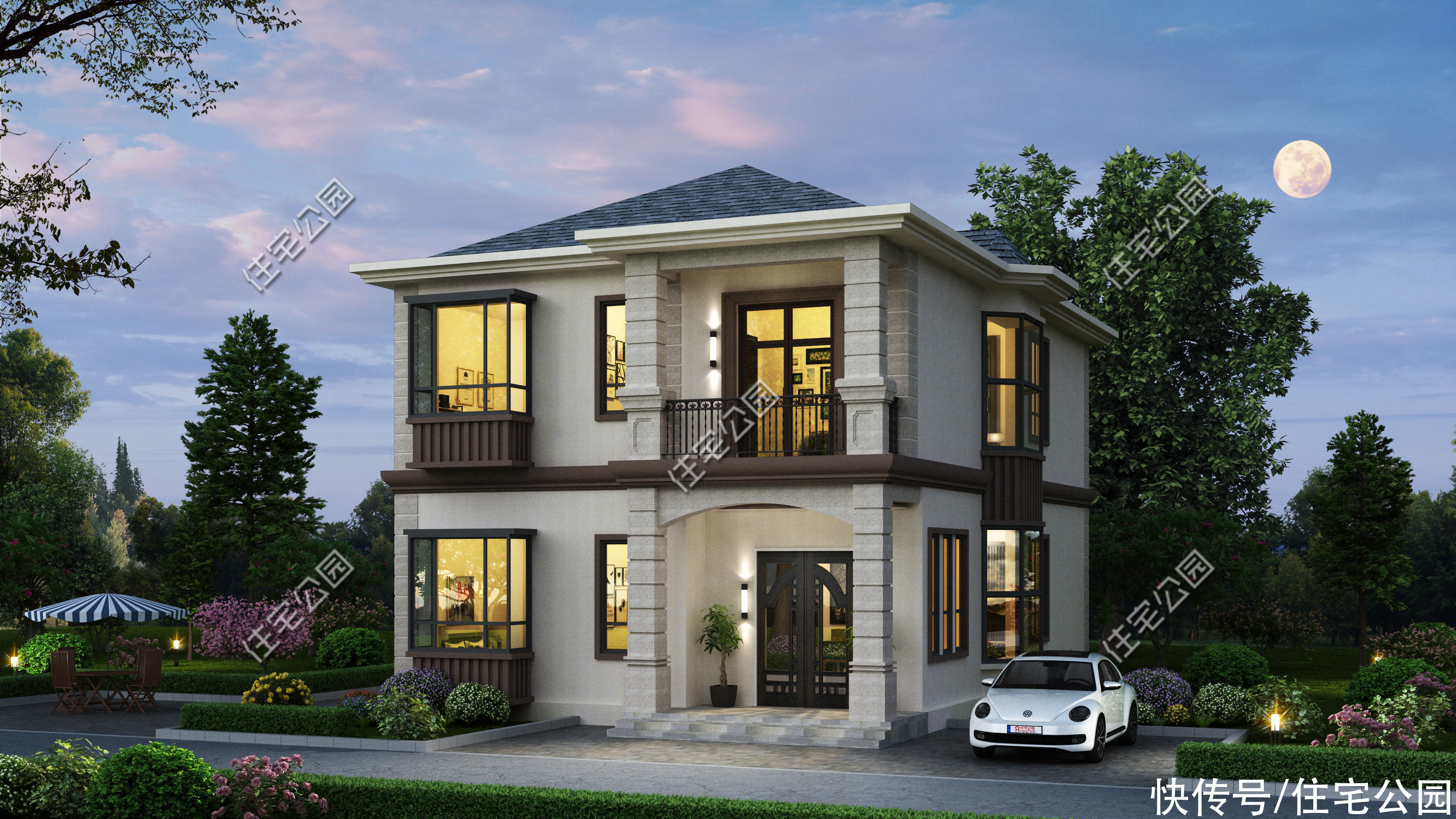 小面|10套小面宽农村别墅,第6、7套建的人最多,第9套造价只要18万?