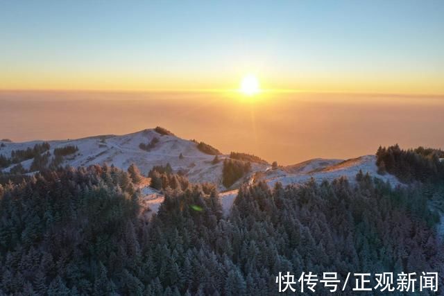 罗山|太壮观!日出下的宁夏罗山有多美