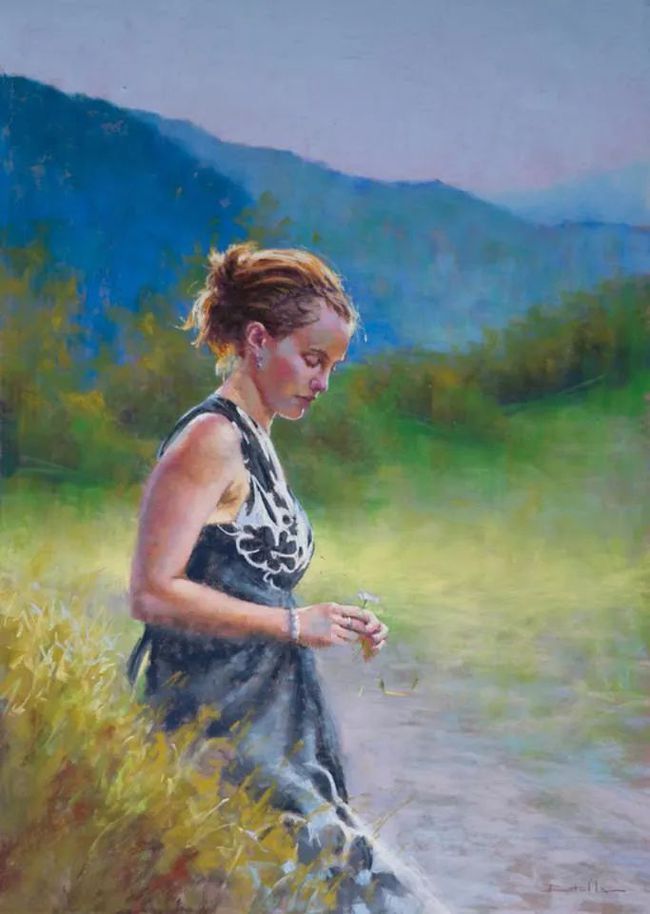 艺术学院$法国女画家:魅力独特的色粉味道