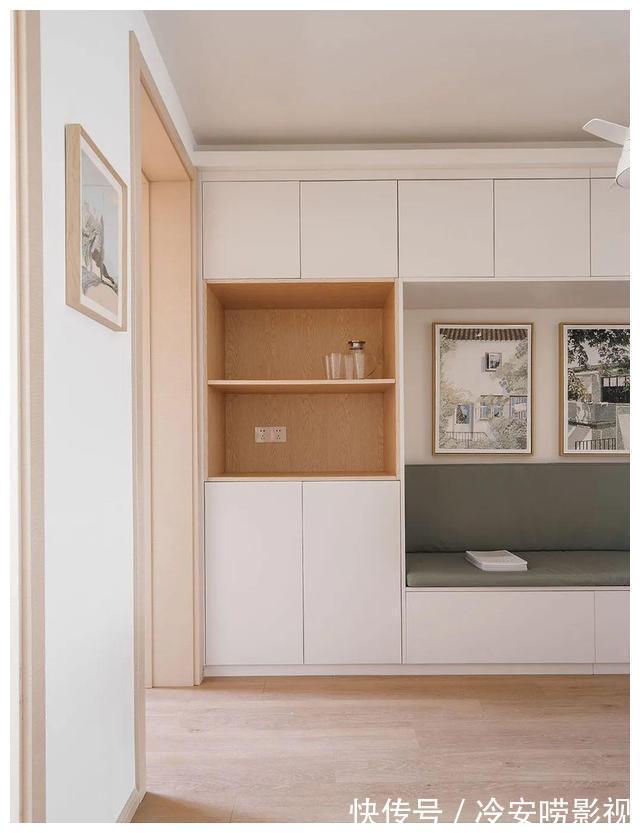 规划|50㎡手枪户型,变身通透两居室,还规划出三个办公区,太实用了!