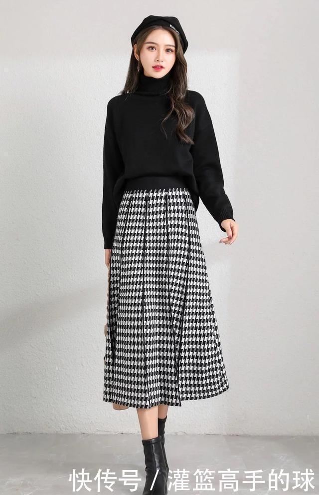 裙装|今年冬天流行这几款裙装,刘雯也在穿,保暖显瘦有气质