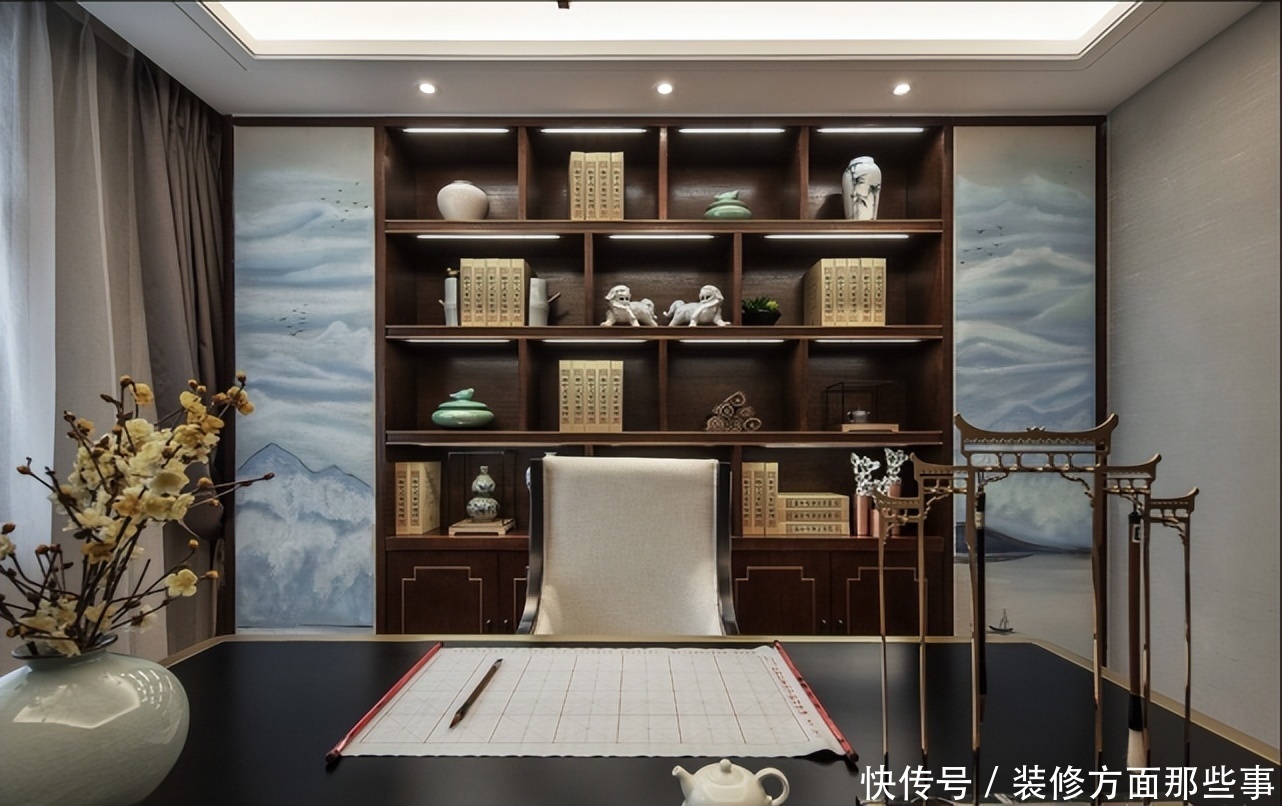 衣帽间|260平新中式四居室,化繁为简,在意境