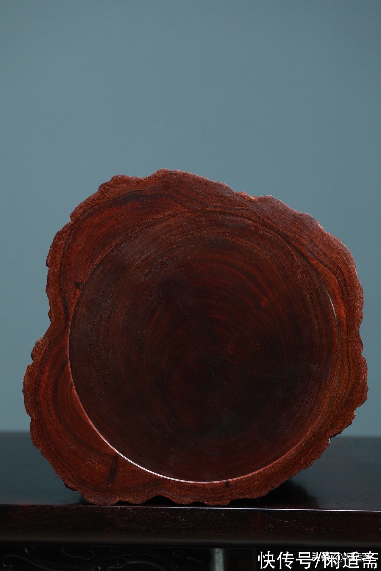 灵芝$茶室清赏，小叶紫檀，满雕灵芝树瘤，大茶仓