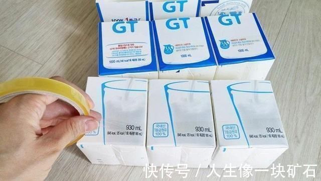 改造|喝完牛奶的盒子别急着丢,学她做个巧妙改造,被上万人围观点赞