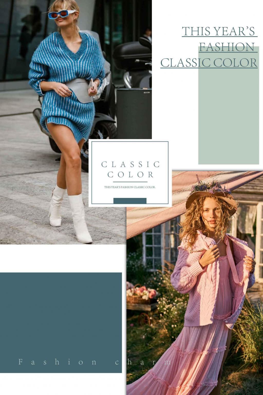 开春赶紧告别黑白灰，彩色毛衣有春日feeling，减龄又清新