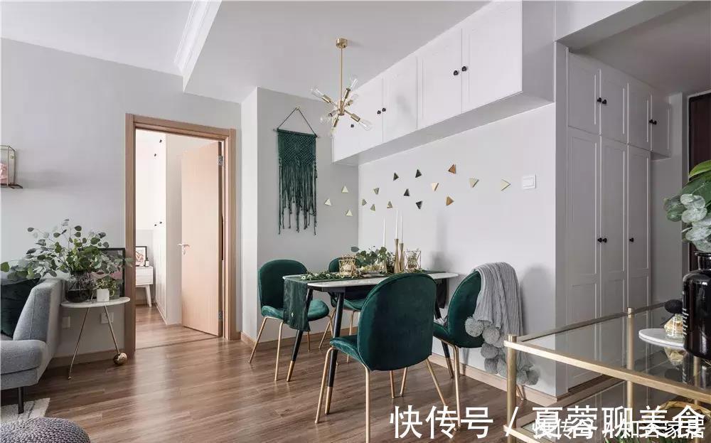 大理石|70㎡紧凑小户型,清爽利落的风格设计,舒适感不输豪宅!