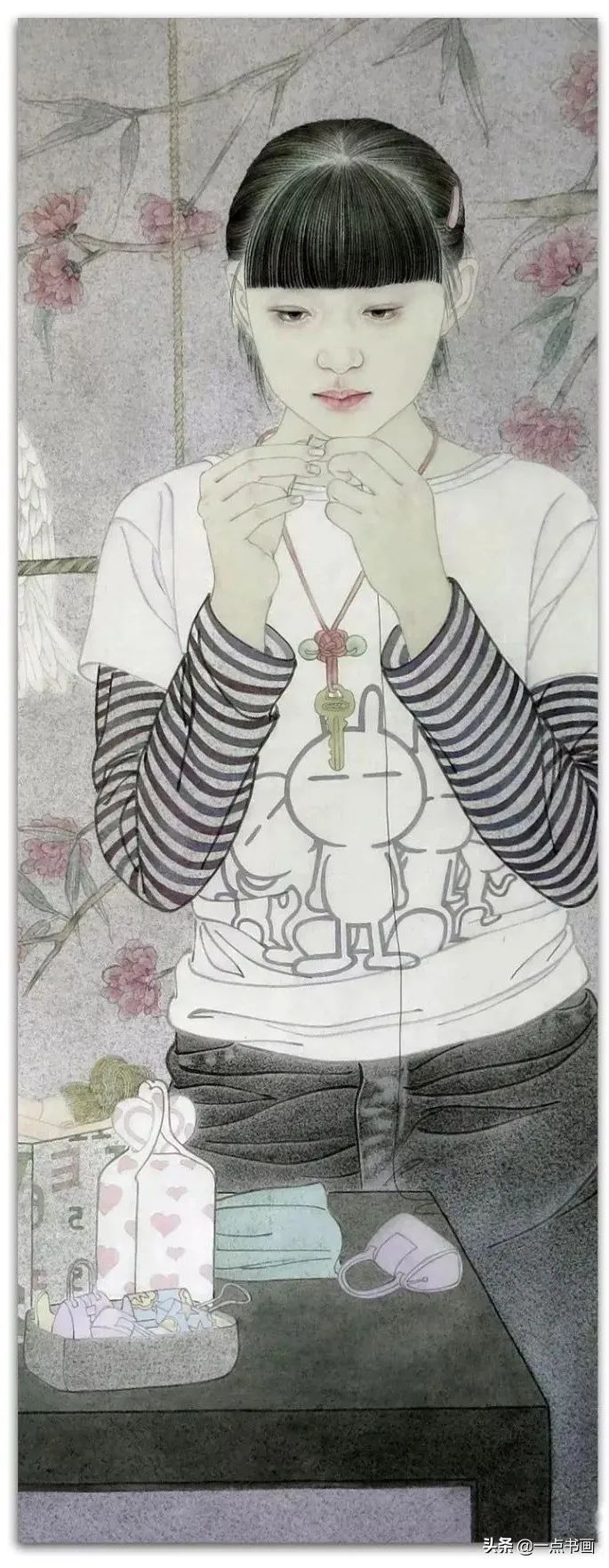 中国工笔画学会#内敛蕴藉，纯净莹明————王桂香 工笔人物欣赏