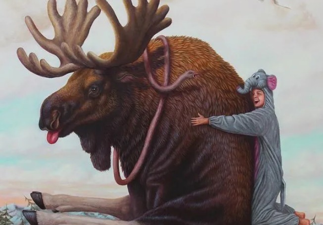 动物们&胆小谨点,插画师笔下的诡异动物看完一秒清醒!