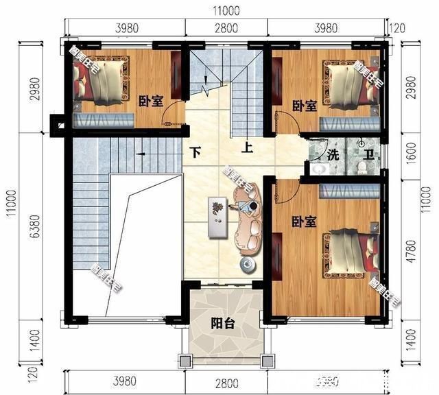 瓷瓦|简欧风格设计,面宽11米多的两栋农村别墅,网友们都说想盖一栋