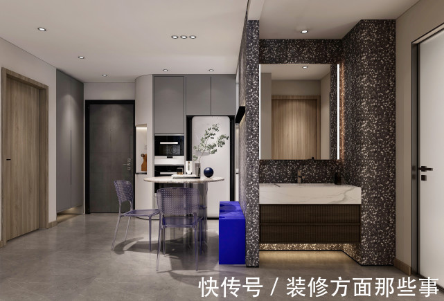 背景墙|97㎡现代风,以时尚打造空间,以新颖突出特点