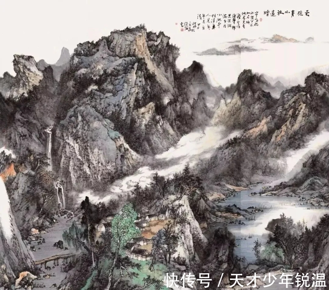 水墨#融会贯通|薛从伦水墨山水画