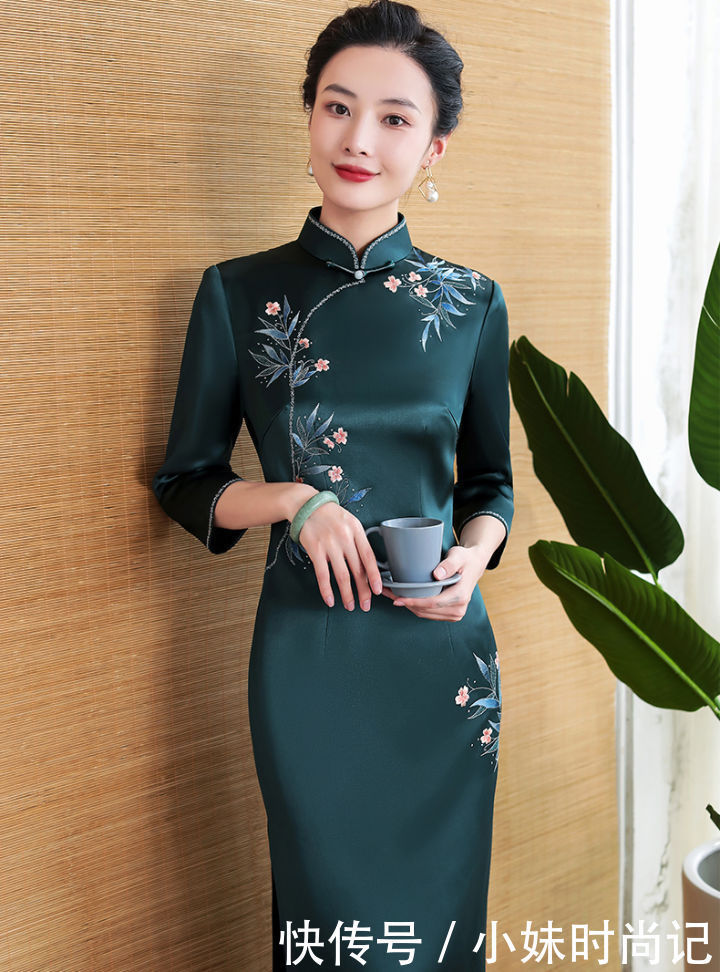 女人味|桑蚕丝旗袍裙, 活色生香, 独显女人味