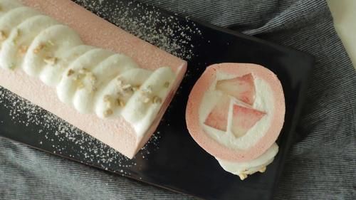 韩国|韩国一夜爆红最美奶油卷超抢镜,粉桃奶油必须get