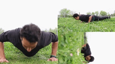 俯卧撑|每天300个俯卧撑，坚持一个月，却练成了这样……