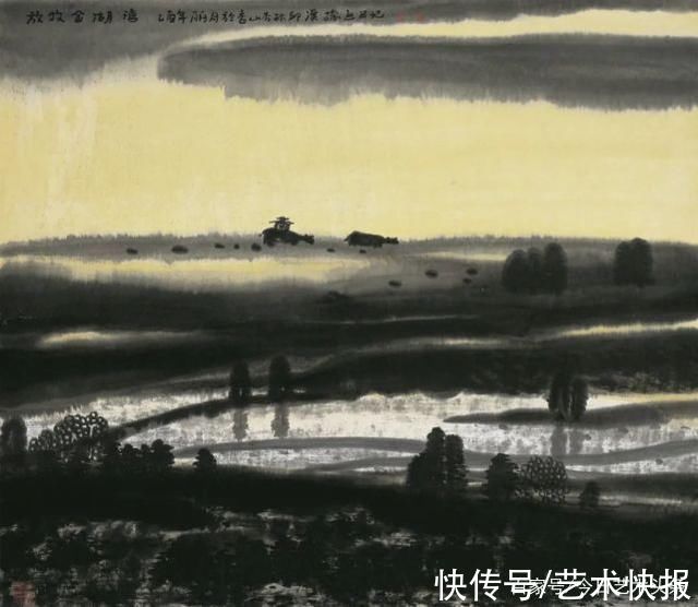 酣春|画家邱汉桥山水画:借景抒情，逸趣横生