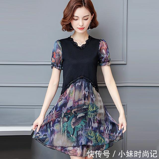 时尚|精致时尚大码裙,胖女人的夏季福音,显瘦显年轻