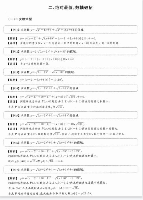 高中数学：最值问题20个解题大招，学一招会解一类题，建议打印！