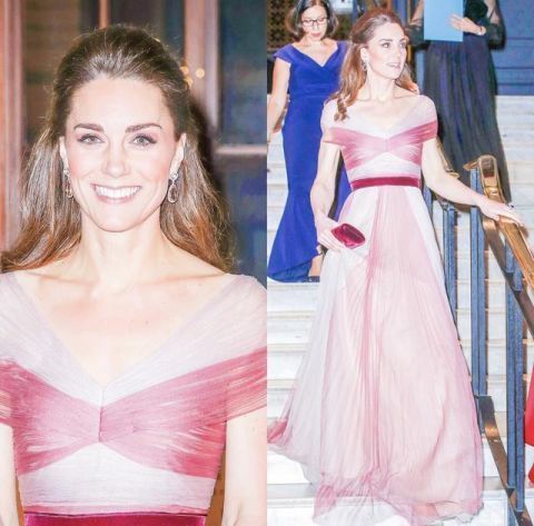 凯特王妃闪光时刻英国王室最优雅的女人，穿上高定礼服仙气飘飘