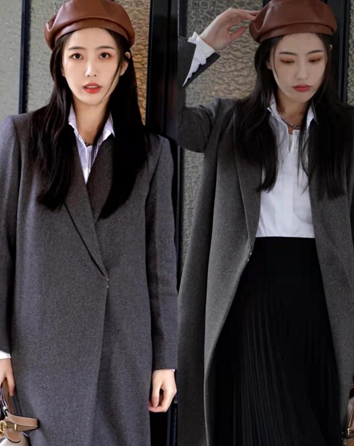 裙子 冬天不能没裙子,现在流行“过膝百褶裙”,既能搭大衣又能配棉服