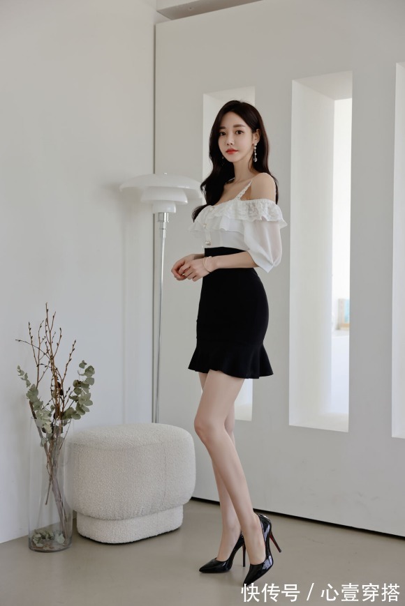 时尚搭配|女神孙允珠的时尚搭配:爱丽丝漫雪童话北欧叠花吊带裙