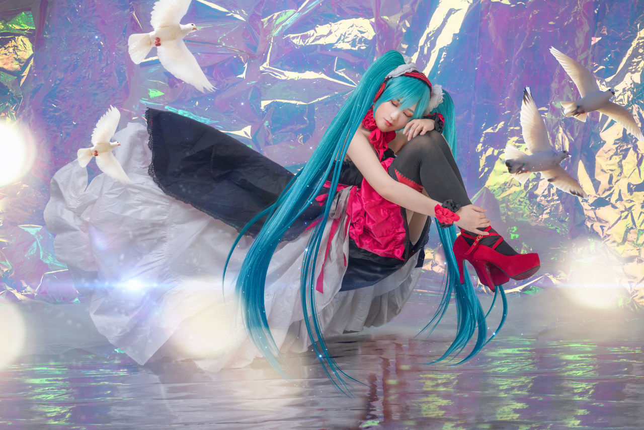 初音未来|VOCALOID初音未来第七龙神miku联动cosplay