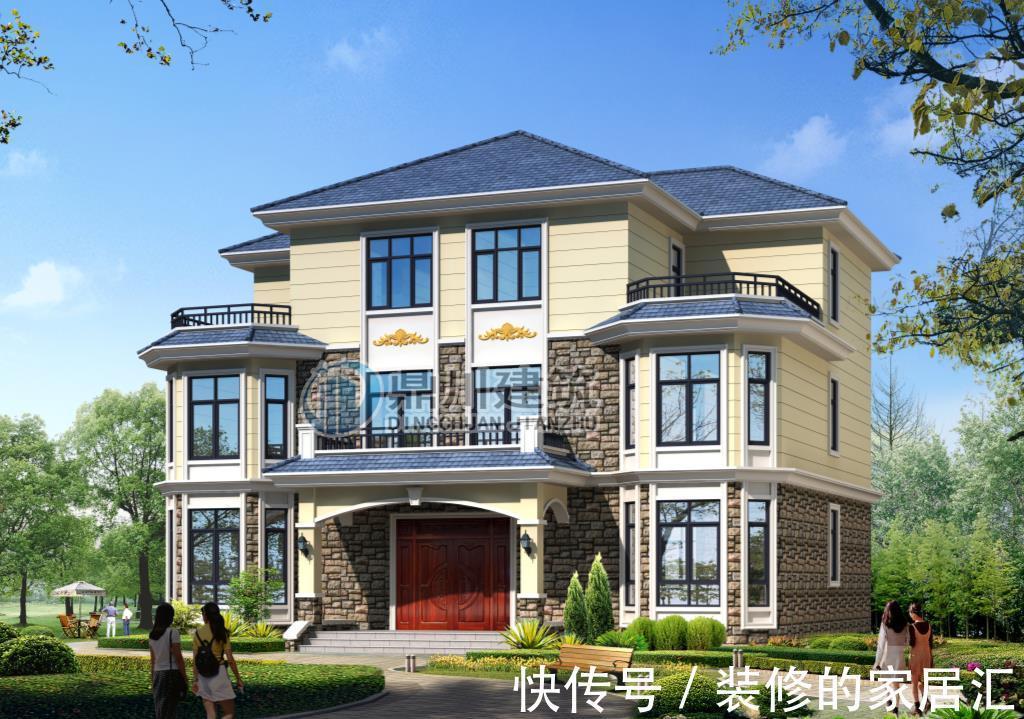 进深|5款农村双拼别墅,气派非凡,两兄弟建在农村低调而舒适